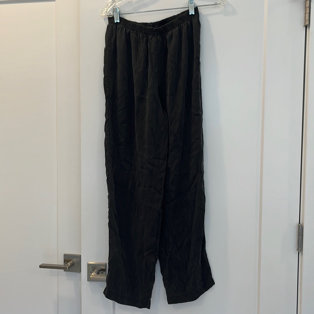 Victoria’s Secret 100% silk black pajama bottoms